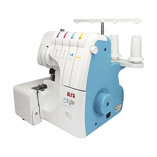 OVERLOCK ALFA MOD 8708 - Maquina de 4 Hilos, Brazo Libre, Velocidad 1200 ppm
