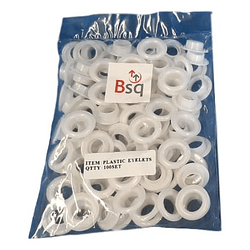 OJETILLO PLASTICO DE 1/2 PULGADA PARA CORTINA DE BAÑO