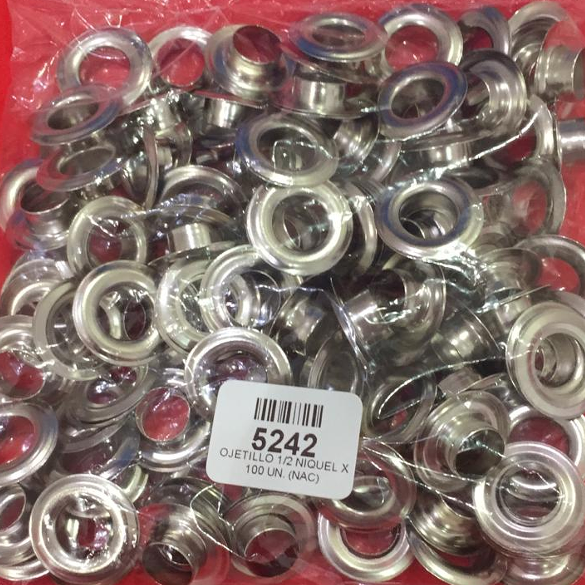 OJETILLO 12 MM NIQUEL X CIENTO 2