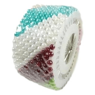 ALFILERES DE COLORES REDONDEL FANCY PINS DE 40 UNIDADES - PACK DE 12