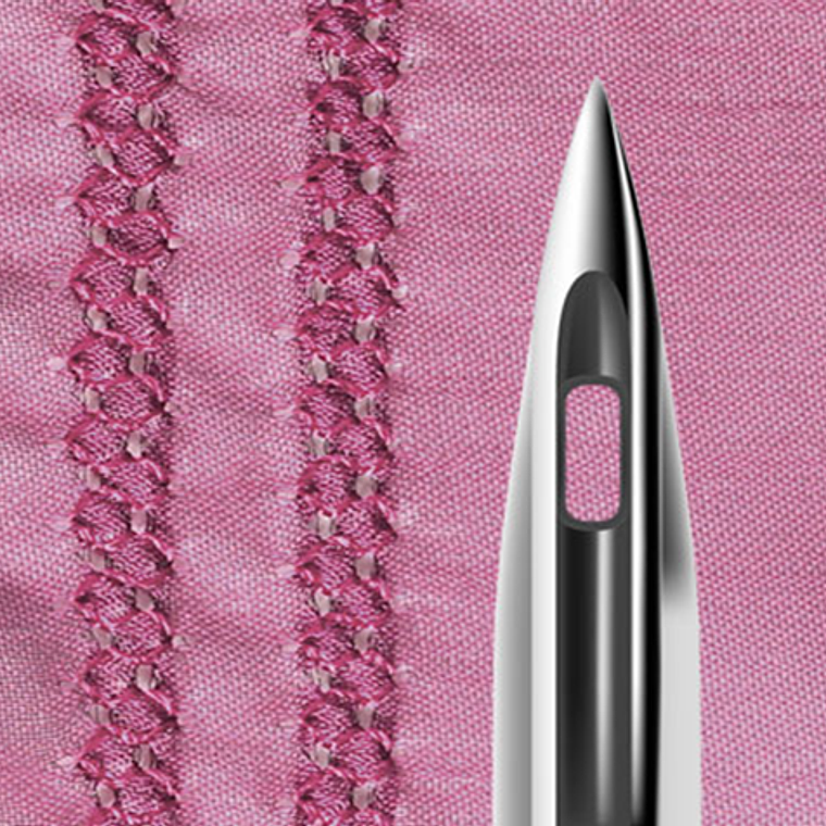 Aguja SCHMETZ 130/705 H Wing 100/16 – Efectos decorativos con alas 2