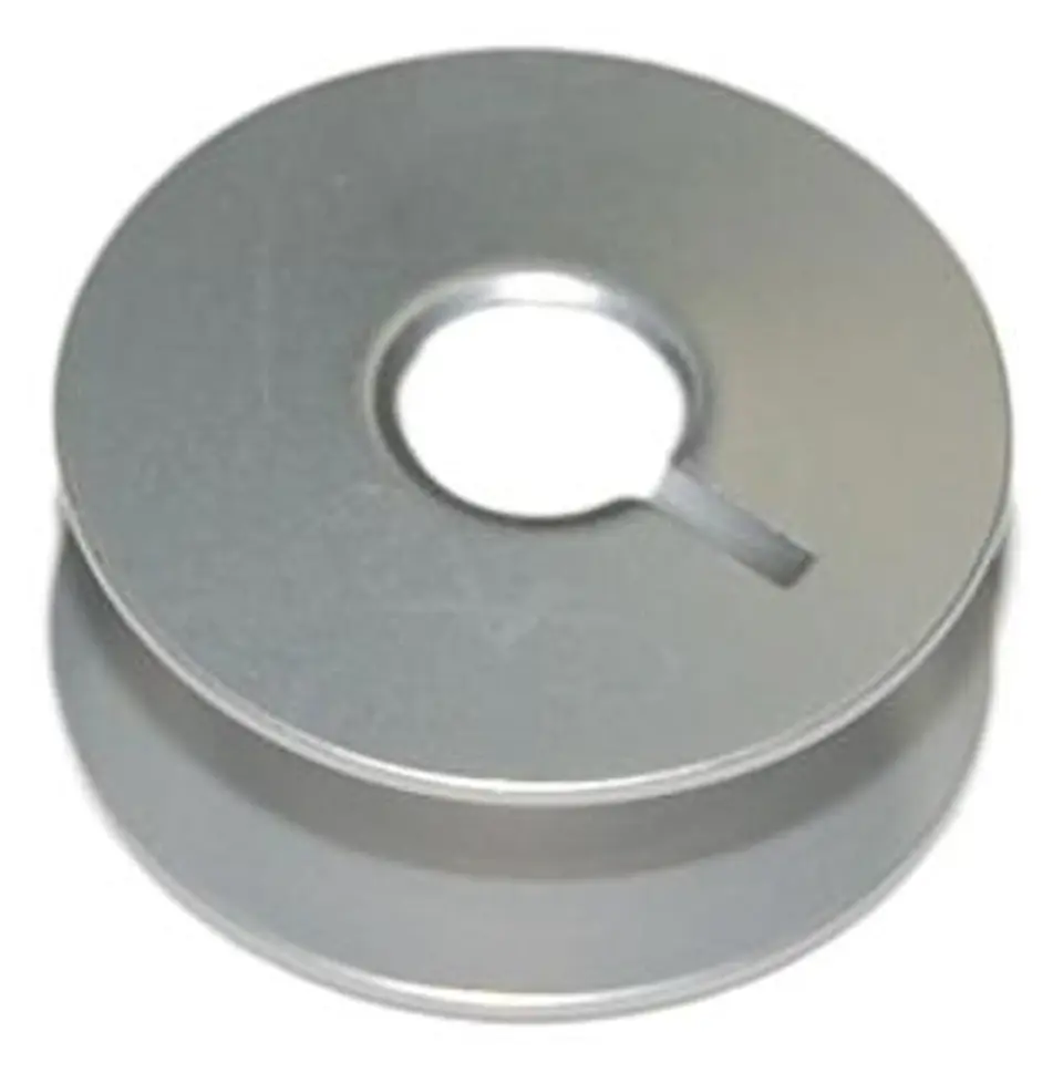 CARRETEL  RECTA INDUSTRIAL C/RANURA ALUMINIO  - PACK DE 5 UNIDADES 1