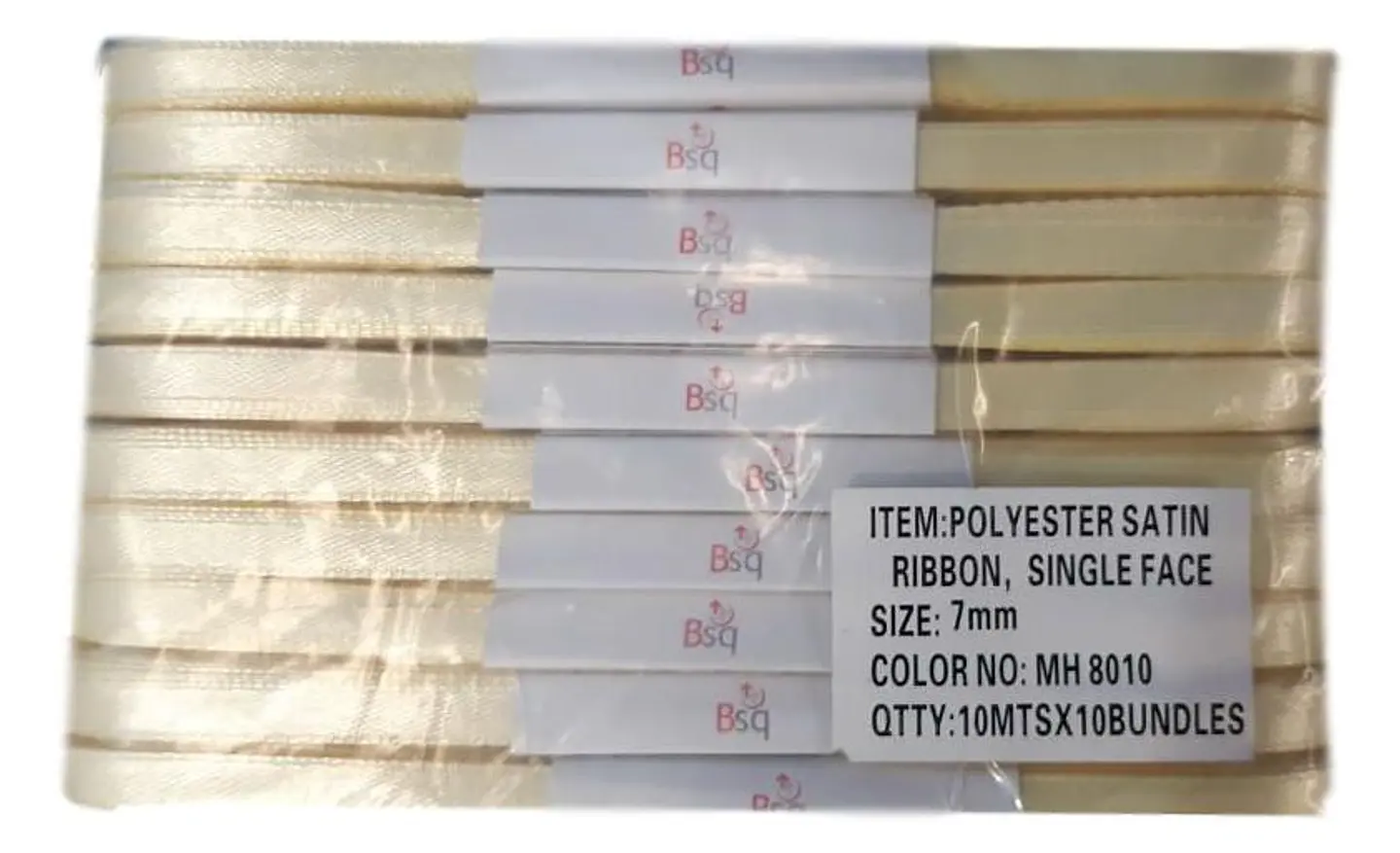 CINTA SATIN AMARILLO PALIDO BSQ 7 MM  X 100 MT 1