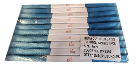 Cinta Satin Azul Paquete Vela BSQ 7 mm x 100 mt