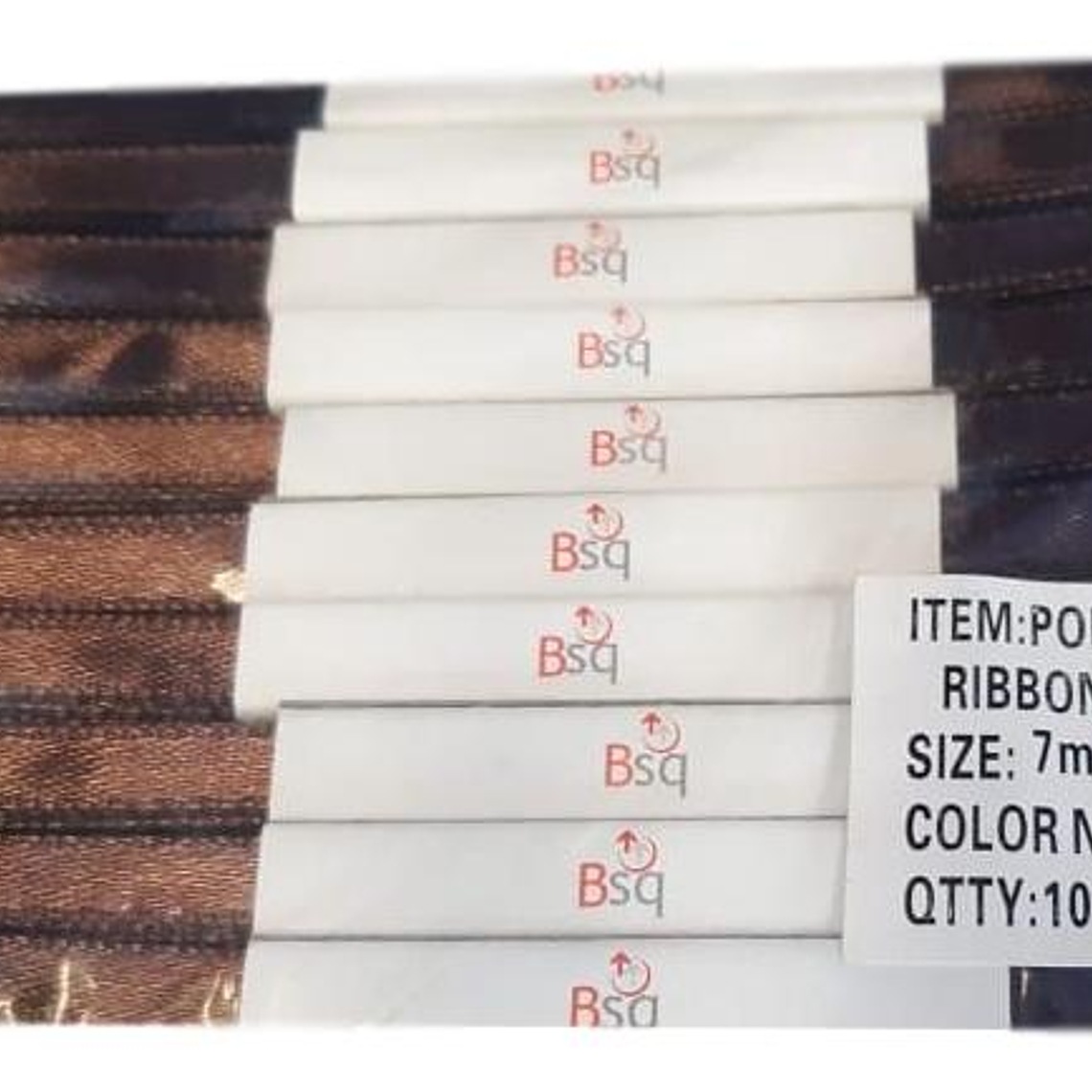 CINTA SATIN CAFE OSCURO  BSQ 7 MM  X 100 MT 1