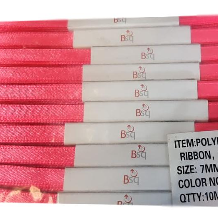 CINTA SATIN FUCSIA  BSQ 7 MM  X 100 MT 1