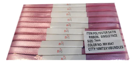 Cinta Satin Palo Rosa BSQ 7 mm x 100 mt
