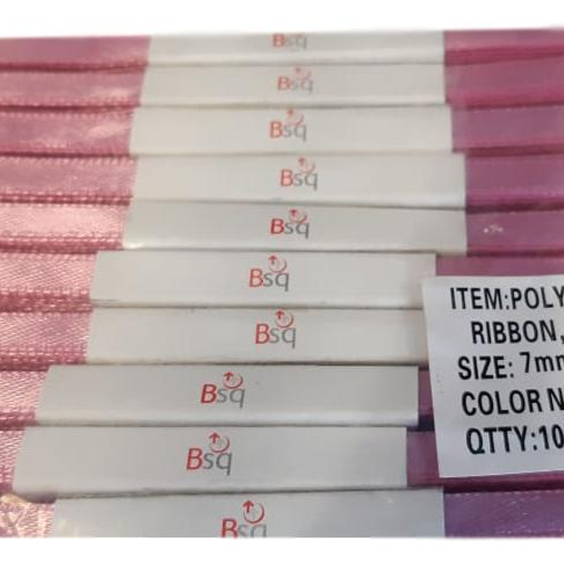 CINTA SATIN PALO ROSA  BSQ 7 MM  X 100 MT 1