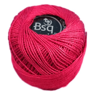 CAJA 10 UNIDADES HILO PERLE COLOR BURDEO