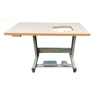 Mueble para Máquina Overlock Industrial – Motor Directo / Adaptable a Motor de Embrague