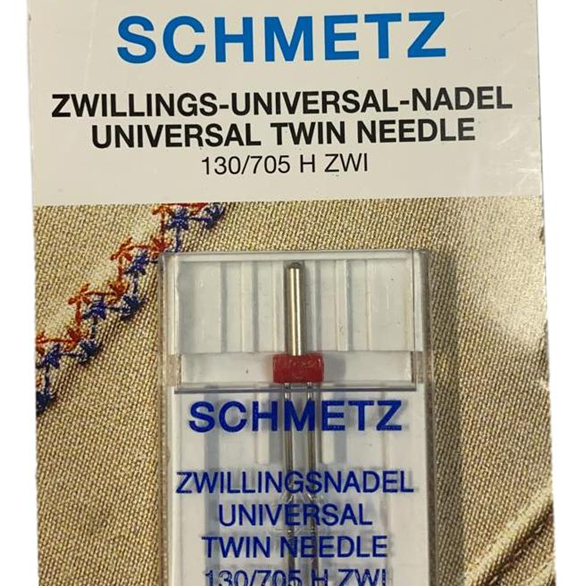 Aguja Schmetz Doble 2.5mm para Maquinas Toyota Brother Janome 1