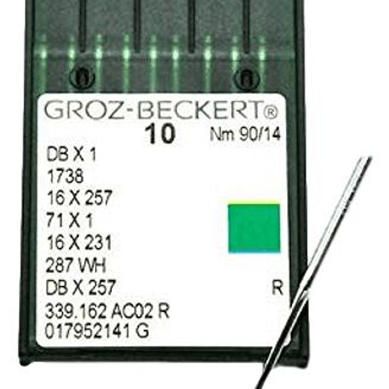 AGUJA GROZ BECKERT DBX1 - TALON DELGADO -  Regular y Ball Point – Precisión Alemana 1
