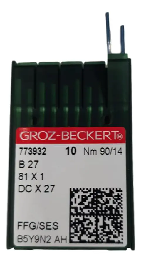 Aguja Groz-Beckert DCX27 para Overlock Industrial | Regular y Ball Point – Alta Precisión