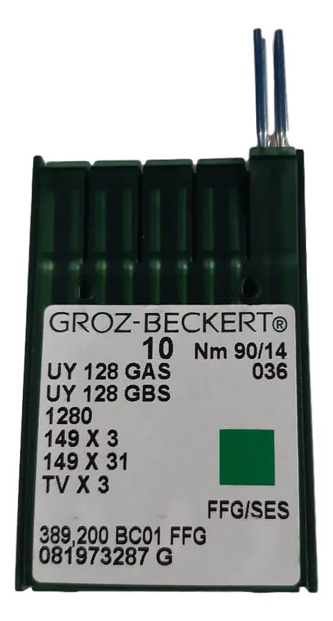 AGUJA GROZ BECKERT UYX128GAS - COLLERETERA O TAPACOSTURA INDUSTRAL 
