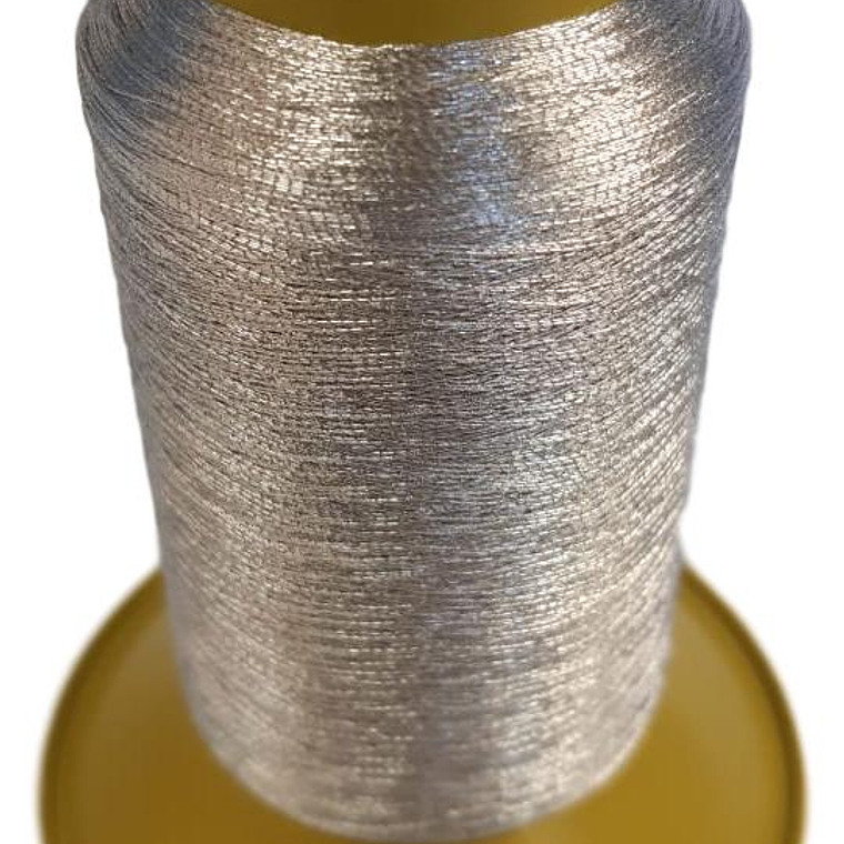 HILO BORDAR METALICO COLOR PLATA 1000 MT LUMINA 1