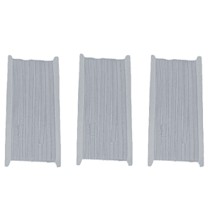 Pack de 3 Elasticos Blancos de 6mm x 10mt
