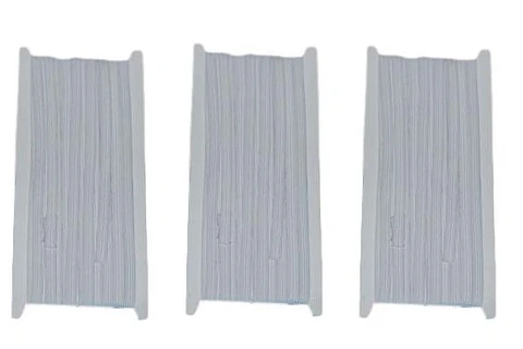 Pack de 3 Elasticos Blancos de 6mm x 10mt