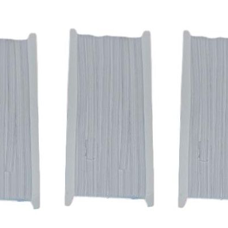 3 Unidades de Elastico Blanco 8mm x 10mt - 30mts 1