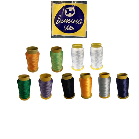 PACK 10 UNIDADES - HILO DE BORDAR LUMINA 1000 MTS - TITULO 120