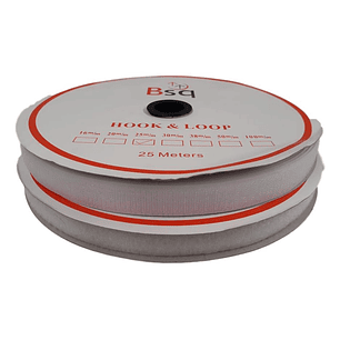 Velcro Blanco  25 mm x 25 mt