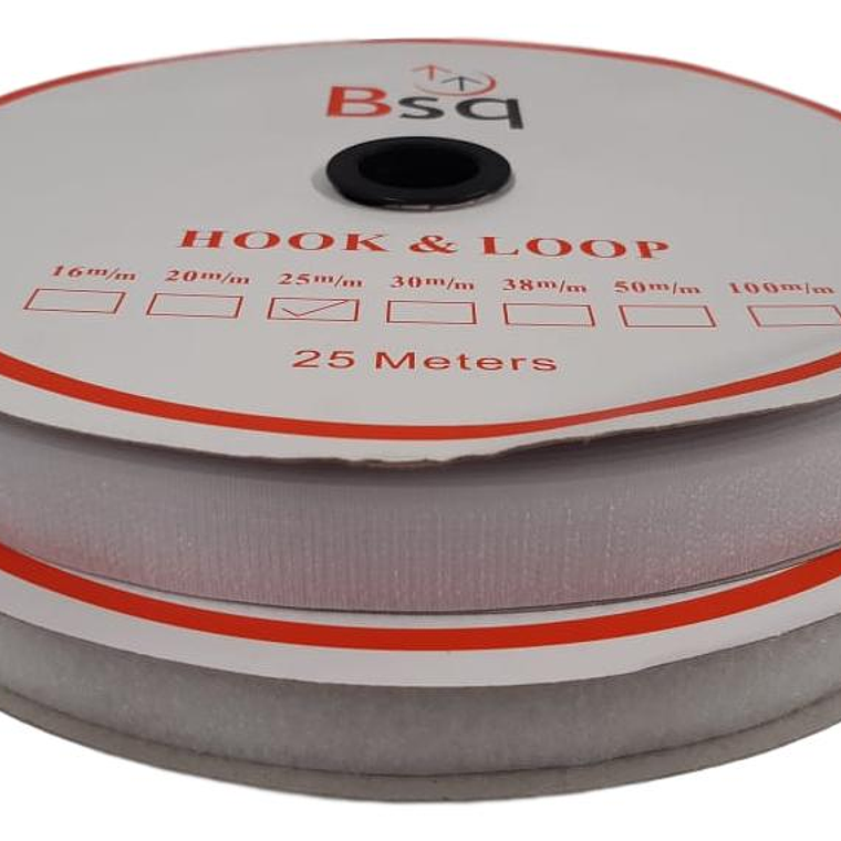 Velcro Blanco  25 mm x 25 mt 1