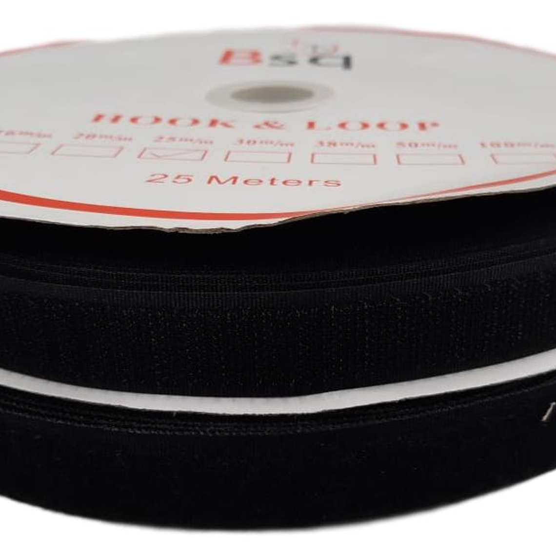 Velcro Negro 20 mm x 25 mt 1