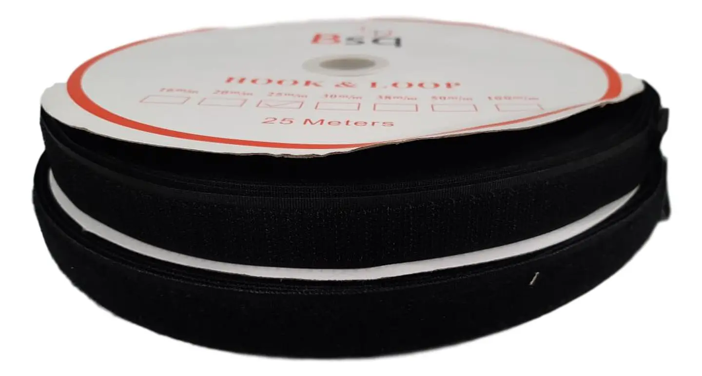 Velcro Negro 20 mm x 25 mt 1