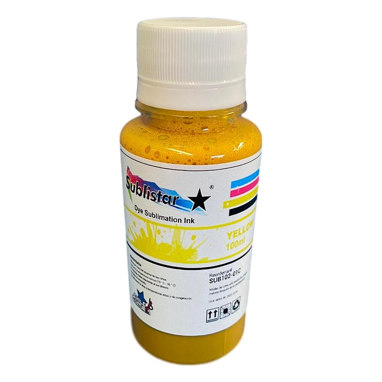 TINTA DE  SUBLIMACION  YELLOW 100 CC 1