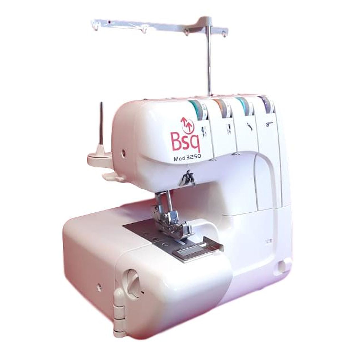 Overlock BSQ 3250 — 12 Puntadas para Todo Tipo de Telas: Lana, Jean, Lycra y más | Liviana y Fácil de Usar 3