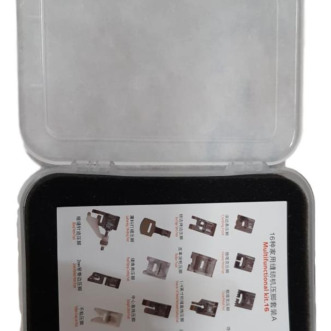 CAJA  CON 16 PRENSATELAS MAQUINAS DE COSER 2