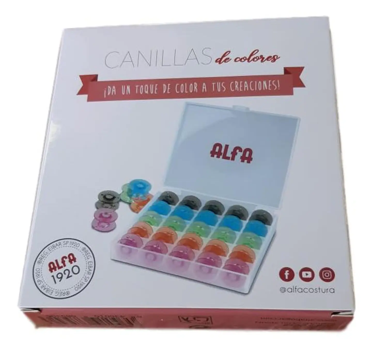 25 Carreteles de Colores para Máquinas Alfa y Otras Marcas 3