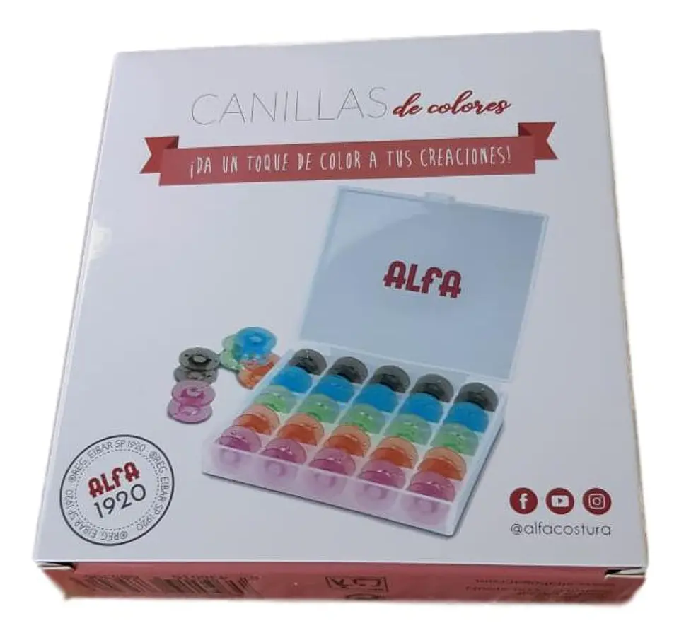 25 Carreteles de Colores para Máquinas Alfa y Otras Marcas 3