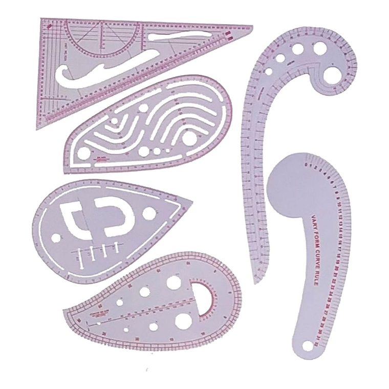 SET DE REGLAS CURVAS DE PATCHWORK 1