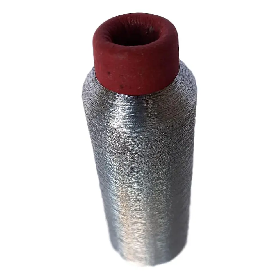 HILO BORDAR METALICO PLATA  3000 MT/CONO  1