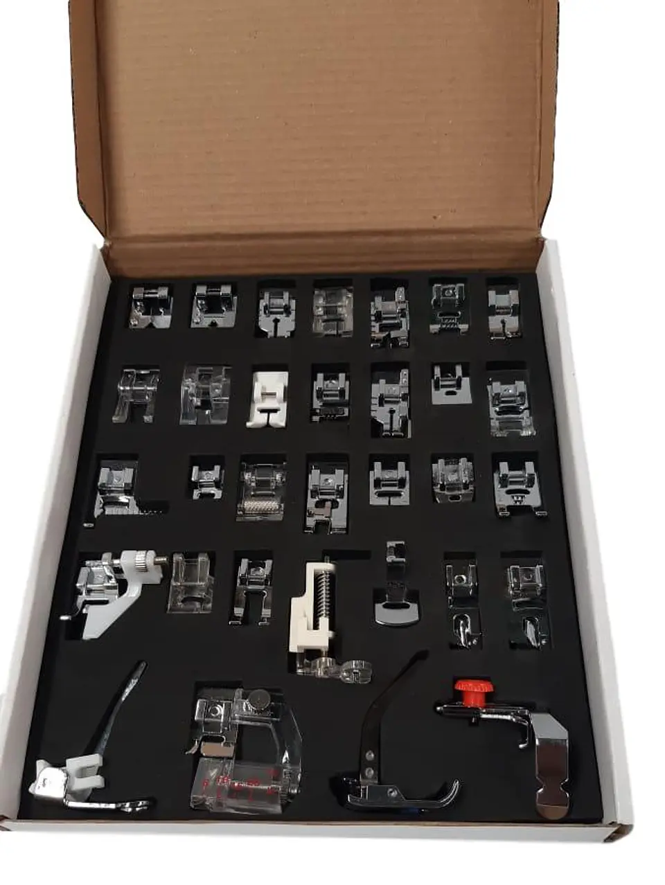 CAJA CON 32 PRENSATELAS PARA MAQUINA DOMESTICA MOD PFSH-32 2