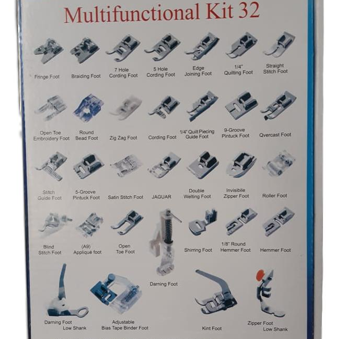 CAJA CON 32 PRENSATELAS PARA MAQUINA DOMESTICA MOD PFSH-32 3