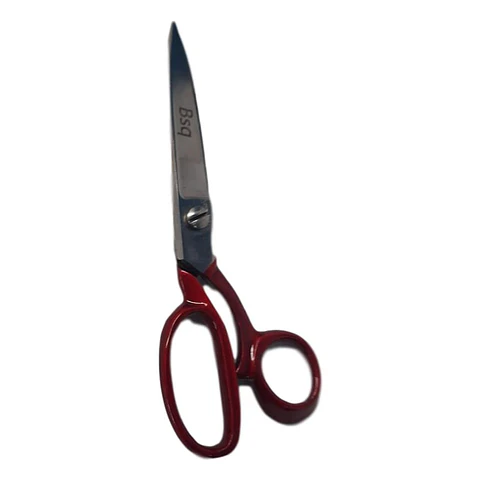 Tijera de Sastre BSQ 8" – Mango Rojo para Corte de Telas