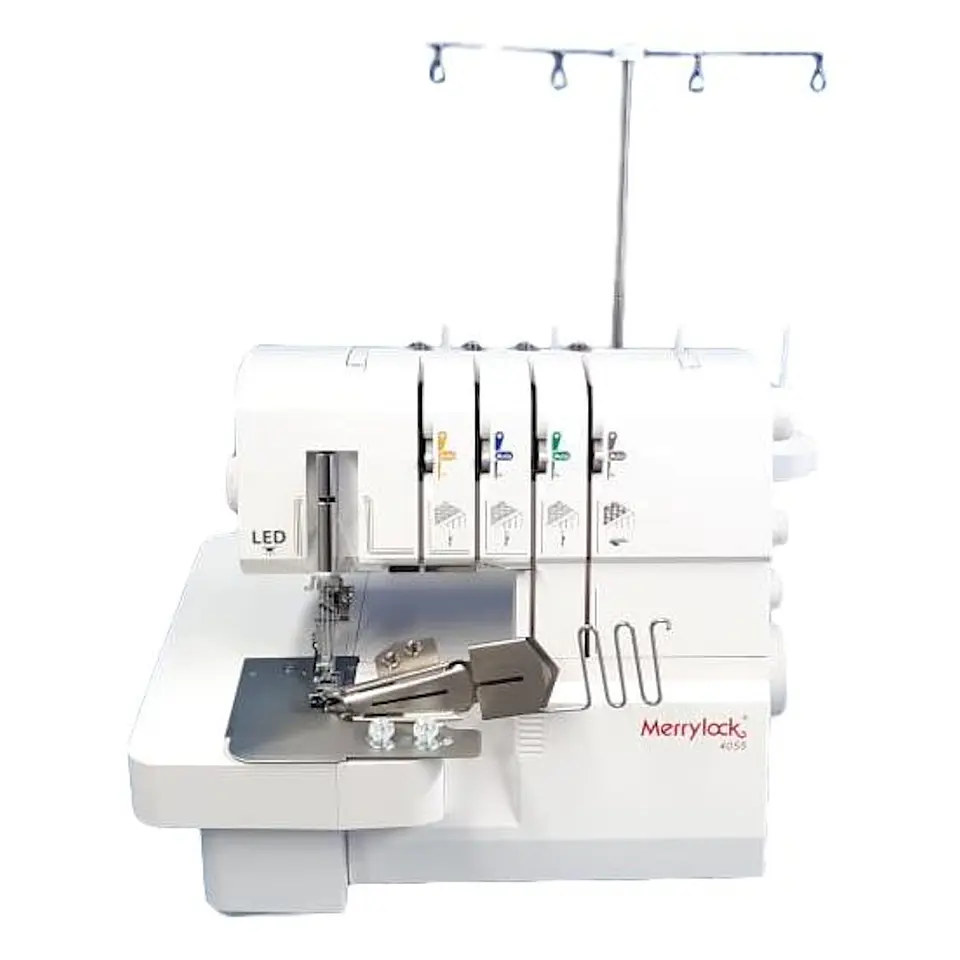 Colleretera Merrylock MOD 4055 – Recubrimiento 2/3 Agujas, Cadeneta, Brazo Libre y LED 2