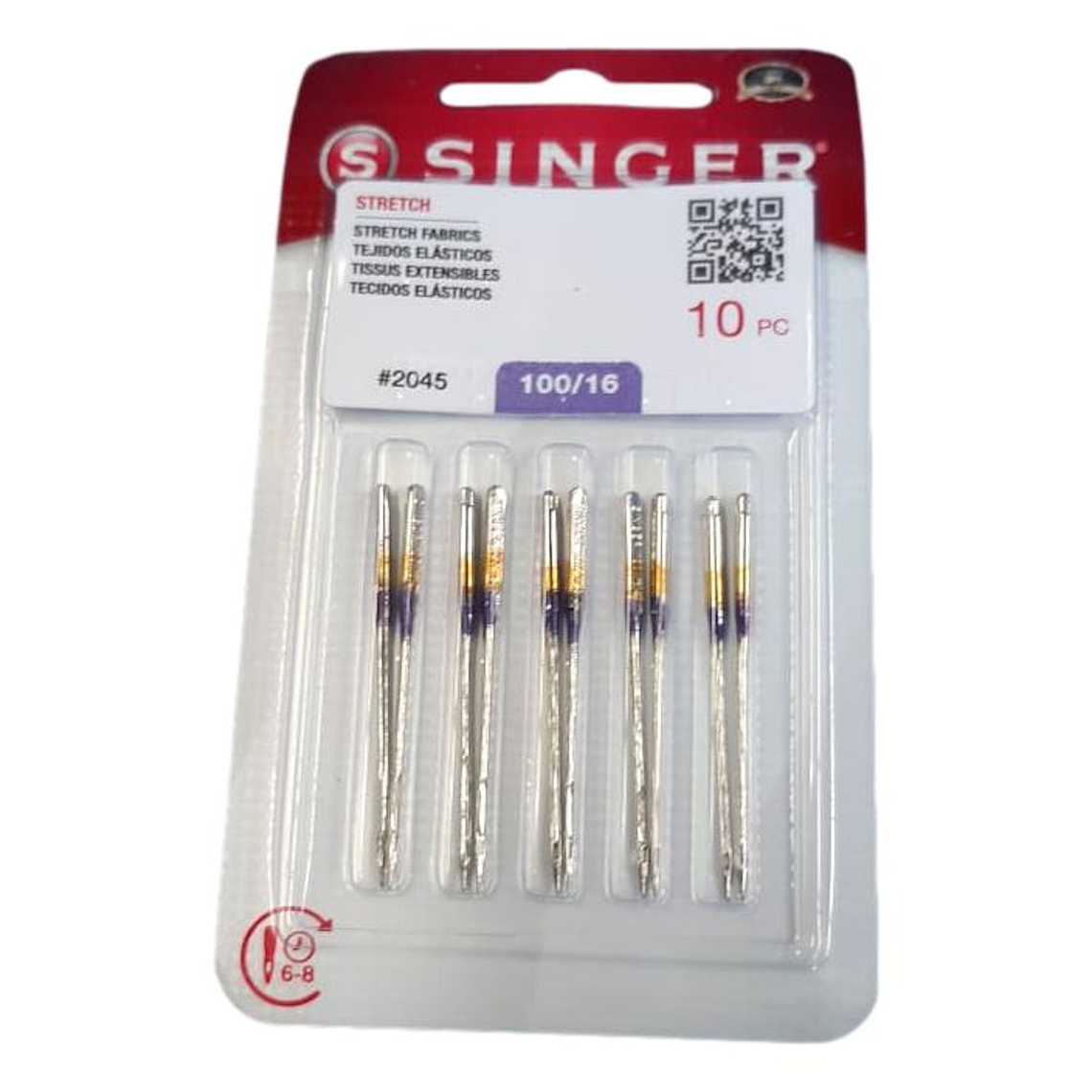 Aguja Singer 2045 #16-100 - Blister 10 Unid 1