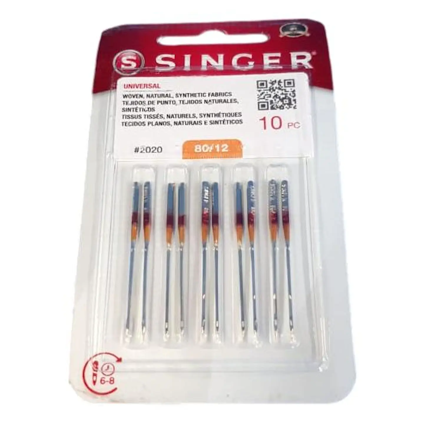 Aguja Singer 2020 #11-80 - Blister 10 Unid 1