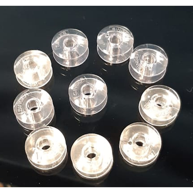 CARRETEL PLÁSTICO  SINGER - PACK 10 UNIDADES 1