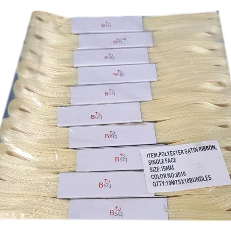 CINTA SATIN AMARILLO CLARO BSQ 15 MM X 100 MT 1