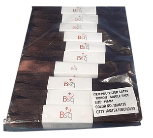 CINTA CAFE OSCURO BSQ 15 MM X 100 MT