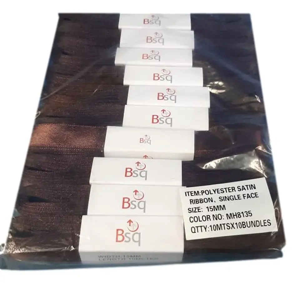 CINTA CAFE OSCURO BSQ 15 MM X 100 MT 1