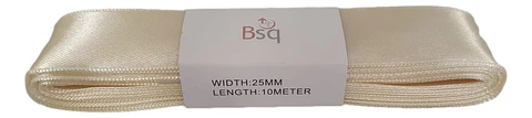 CINTA SATIN BSQ 25 MM X PIEZA DE 10 MT COD 8004