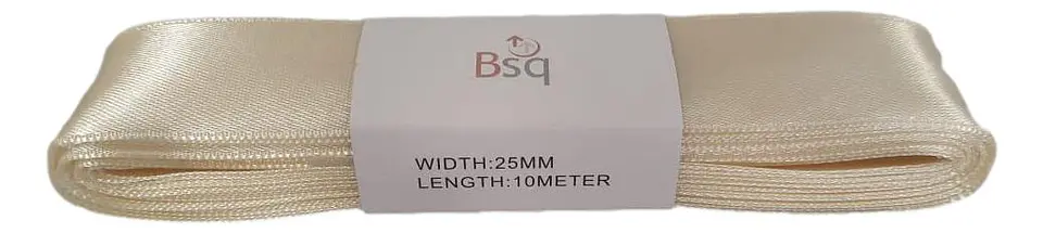 CINTA SATIN BSQ 25 MM X PIEZA DE 10 MT COD 8004 1