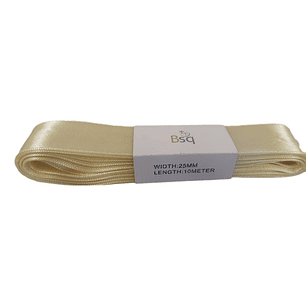 CINTA SATIN BSQ 25 MM X PIEZA DE 10 MT COD 8010