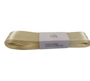 CINTA SATIN BSQ 25 MM X PIEZA DE 10 MT COD 8010