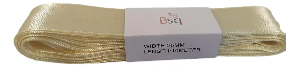 CINTA SATIN BSQ 25 MM X PIEZA DE 10 MT COD 8010 1
