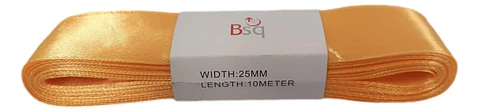 CINTA SATIN BSQ 25 MM X PIEZA DE 10 MT COD 8013